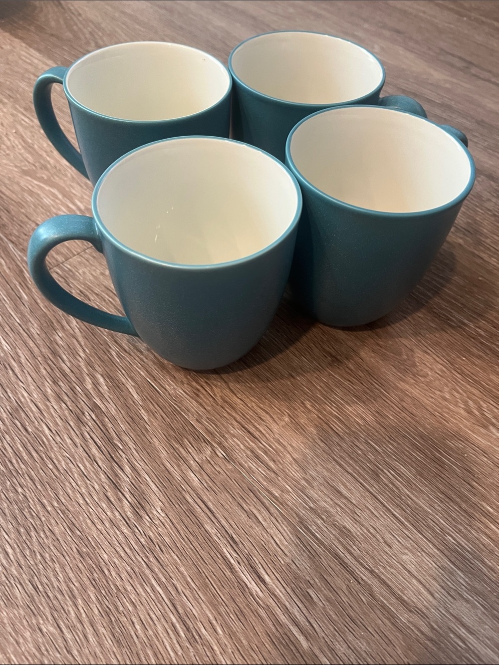 Noritake Colorwave 4-Pack Turquoise Ceramic Coffee Mugs